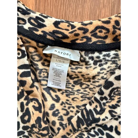Natori Animal Print Pajama Set Size Large - Picture 3 of 3